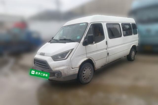 Used JMC Transit 2019 2.8T Commercial Version Long Wheelbase Mid-Roof 6-Seater Rear Single Tire China VI Emission Standard – JX493