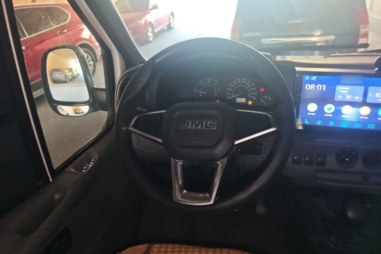 Used JMC Transit 2019 2.8T Commercial Version Long Wheelbase Mid-Roof 6-Seater Rear Single Tire China VI Emission Standard – JX493 Steering Wheel
