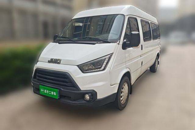 Used JMC Transit 2019 2.8T Commercial Version Long Wheelbase Mid-Roof 6-Seater Rear Single Tire China VI Emission Standard – JX493