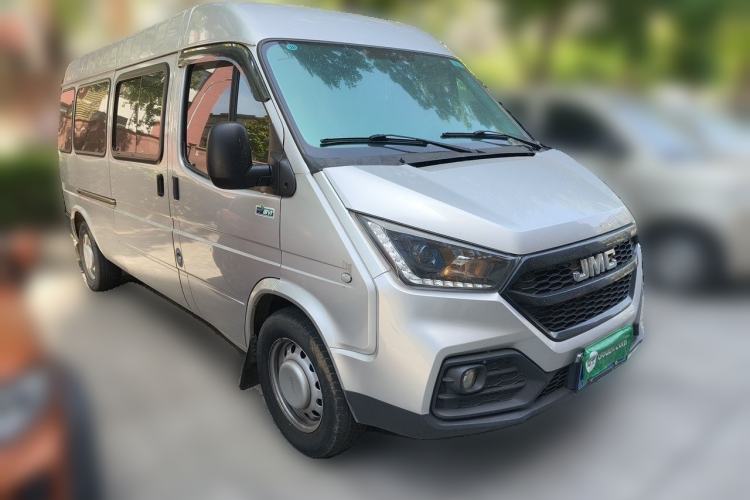 Used JMC Transit 2020 2.8T Business-Grade Long Wheelbase Mid-Roof 9-Seater China VI JX493 Front Right 45 Deg