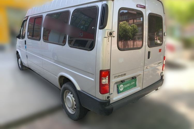 Used JMC Transit 2020 2.8T Business-Grade Long Wheelbase Mid-Roof 9-Seater China VI JX493 Rear Left 45 Deg