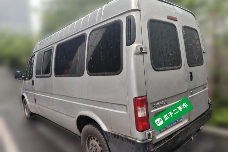 Used JMC Transit 2020 2.8T Business-Grade Long-Wheelbase Mid-Roof 9-Seater China V Emission Standard JX493 Rear Left 45 Deg