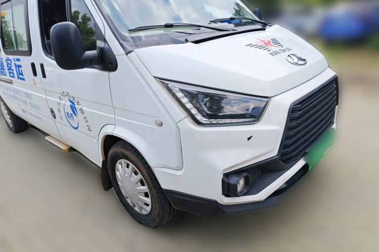 Used JMC Transit 2020 2.8T Business-Grade Long Wheelbase Mid-Roof 9-Seater China VI JX493 Front Right 45 Deg