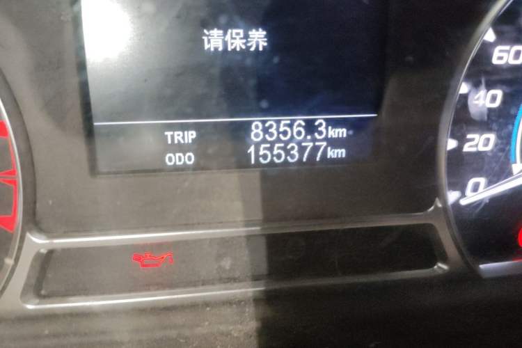 Used JMC Transit  Odometer Close Up