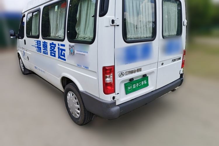 Used JMC Transit 2020 2.8T Business-Grade Long Wheelbase Mid-Roof 9-Seater China VI JX493 Rear Left 45 Deg