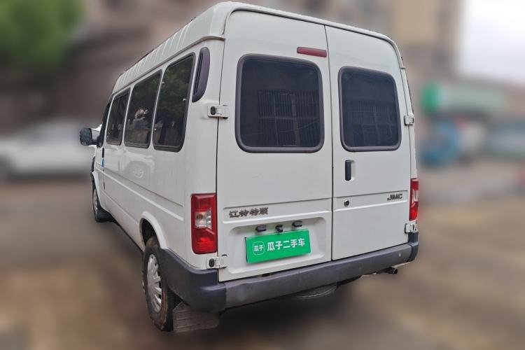 Used JMC Transit 2020 2.8T Business-Grade Long-Wheelbase Mid-Roof 9-Seater China V Emission Standard JX493 Rear Left 45 Deg