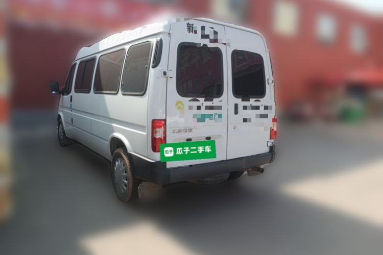 Used JMC Transit 2020 2.8T Business-Grade Long Wheelbase Mid-Roof 9-Seater China VI JX493 Rear Left 45 Deg