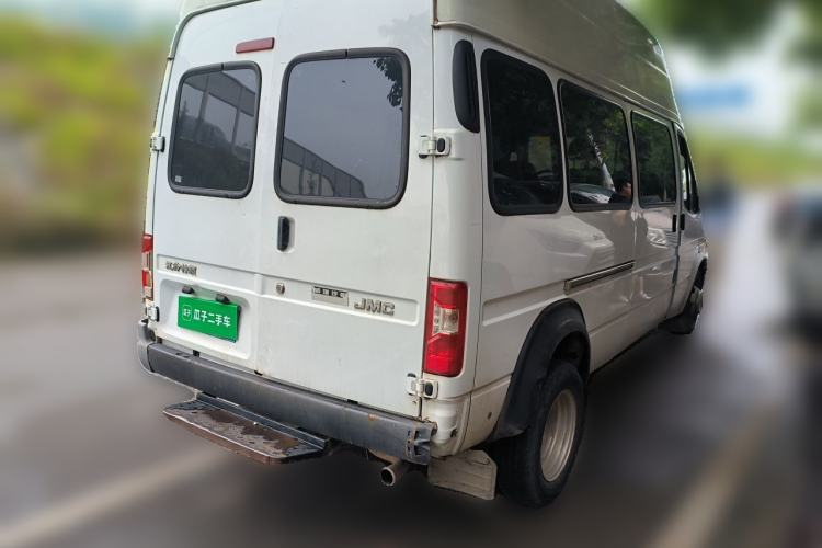 Used JMC Transit 2020 2.8T Business-Grade Long-Wheelbase Mid-Roof 9-Seater China V Emission Standard JX493 Rear Right 45 Deg