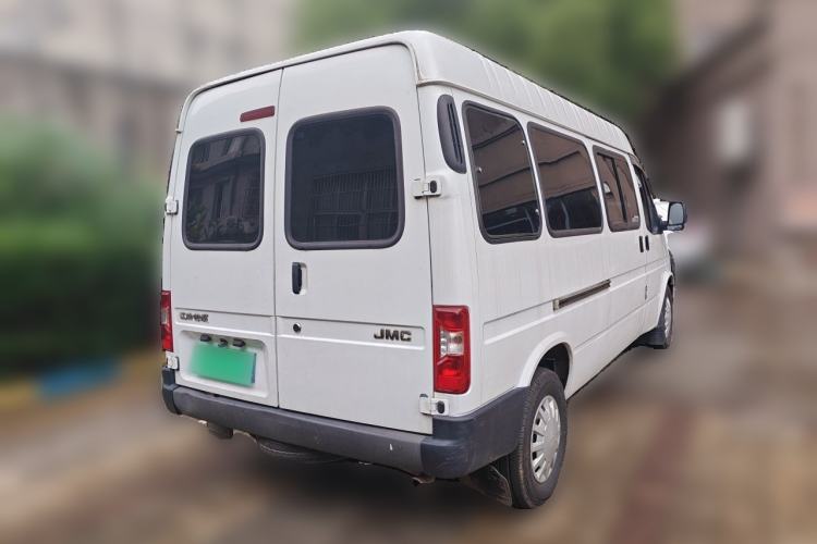 Used JMC Transit 2020 2.8T Business-Grade Long-Wheelbase Mid-Roof 9-Seater China V Emission Standard JX493 Rear Right 45 Deg