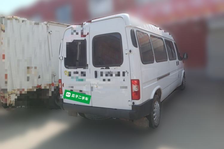 Used JMC Transit 2020 2.8T Business-Grade Long Wheelbase Mid-Roof 9-Seater China VI JX493 Rear Right 45 Deg