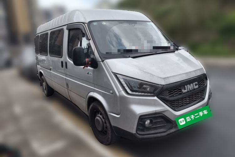 Used JMC Transit 2021 2.8T Space King Standard Version Long Wheelbase Mid-Height Roof Rear Single Tire – Step 6-Seater Diesel China VI Emission Standard JX493 Exterior 2