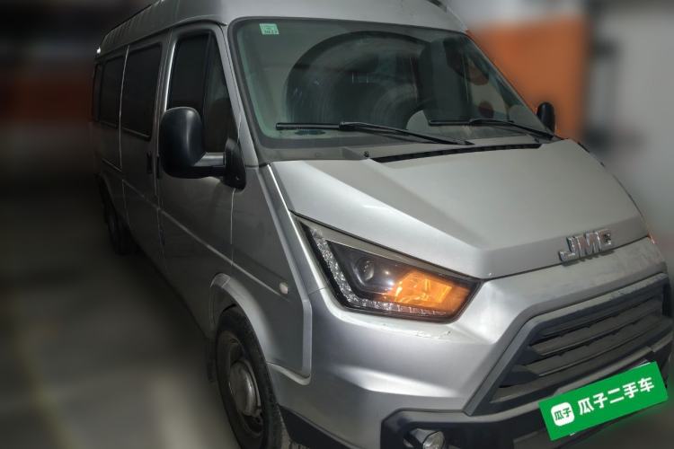 Used JMC Transit 2021 2.8T Space King Taurus Long Wheelbase Mid-Height Rear Single Tire – Step 6-Seater Diesel Euro VI JX493 Front Right 45 Deg