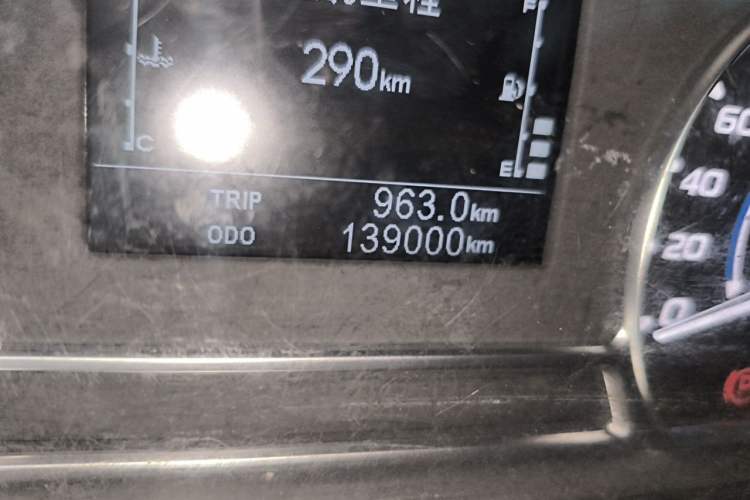 Used JMC Transit  Odometer Close Up