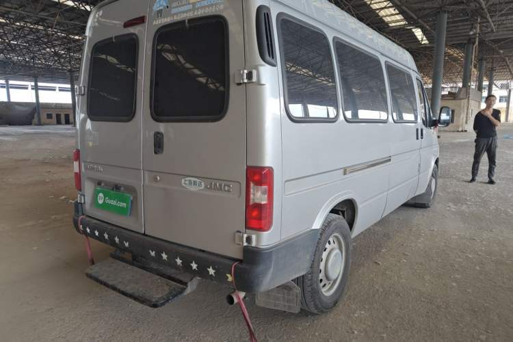 Used JMC Transit 2021 2.8T Space King Standard Version Long Wheelbase Mid-Height Roof Rear Single Tire – Step 6-Seater Diesel China VI Emission Standard JX493 Rear Right 45 Deg