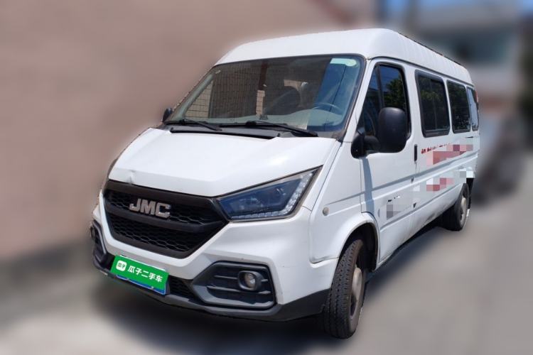 Used JMC Transit 2021 2.8T Space King Standard Version Long Wheelbase Mid-Height Roof Rear Single Tire – Step 6-Seater Diesel China VI Emission Standard JX493 Front