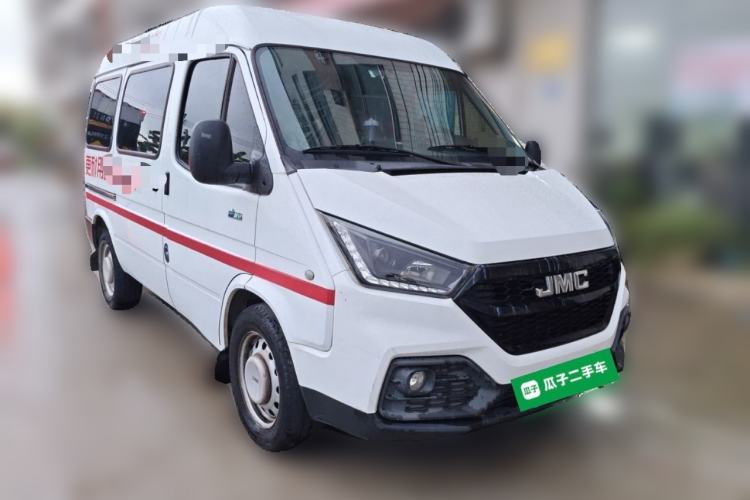 Used JMC Transit 2021 2.8T Space King Standard Version Short Wheelbase Mid-Height Roof 6-Seater Diesel Euro VI JX493 Front Right 45 Deg