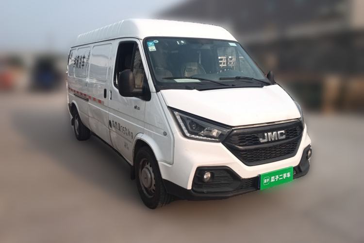 Used JMC Transit 2021 2.8T Space King Standard Version Long Wheelbase Mid-Height Roof Rear Single Tire 3-Seater Diesel China VI Emission Standard JX493 Front Right 45 Deg