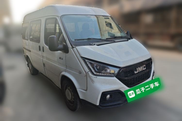 Used JMC Transit 2021 2.8T Space King Standard Version Short Wheelbase Mid-Height Roof 6-Seater Diesel Euro VI JX493 Front Right 45 Deg