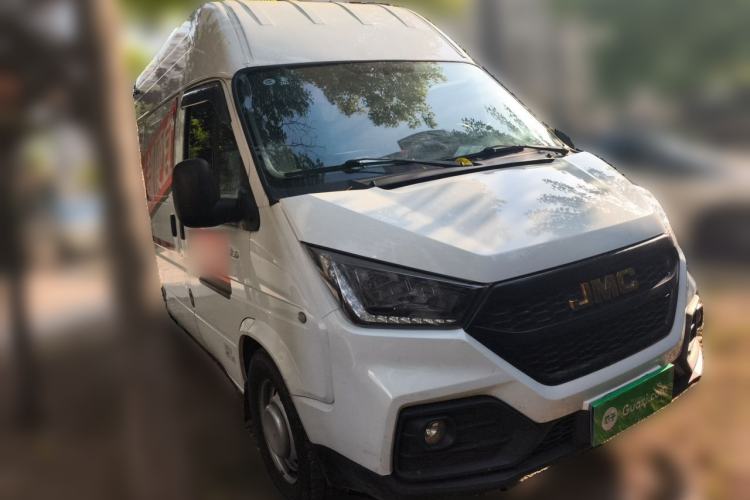 Used JMC Transit 2021 2.8T Space King Taurus Long Wheelbase Mid-Height Roof Rear Single Tire 3-Seater Diesel China VI Emission Standard JX493 Front Right 45 Deg
