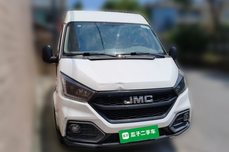 Used JMC Transit 2021 2.8T Space King Standard Version Long Wheelbase Mid-Height Roof Rear Single Tire – Step 6-Seater Diesel China VI Emission Standard JX493 Front Right 45 Deg