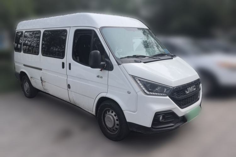 Used JMC Transit 2021 2.8T Space King Taurus Long Wheelbase Mid-Height Roof with Rear Dual Tires – Step 6-Seater Diesel Euro VI JX493 Front Right 45 Deg