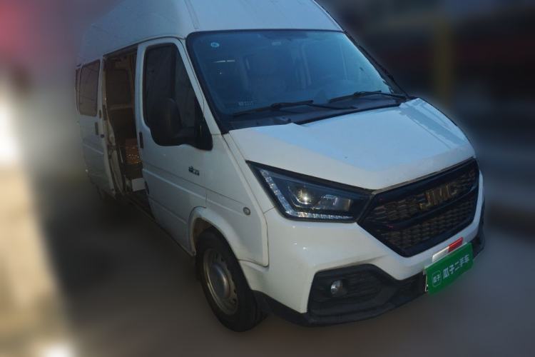 Used JMC Transit 2021 2.8T Space King Taurus Long Wheelbase Mid-Height Rear Single Tire – Step 6-Seater Diesel Euro VI JX493 Front Right 45 Deg