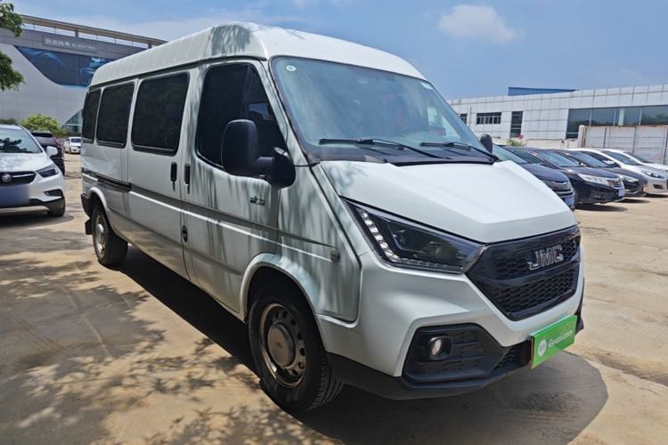 Used JMC Transit 2021 2.8T Space King Taurus Long Wheelbase Mid-Height Rear Single Tire – Step 6-Seater Diesel Euro VI JX493 Front Right 45 Deg