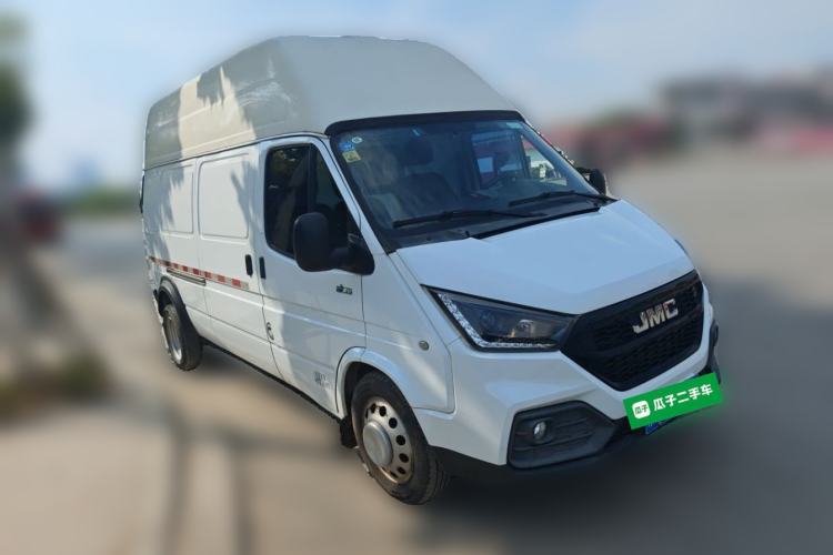 Used JMC Transit 2021 2.8T Space King Extended Wheelbase High-Roof with Rear Dual Tires 3-Seater Diesel China VI Emission Standard JX493 Front Right 45 Deg
