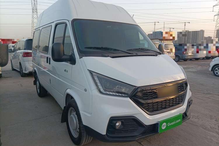Used JMC Transit 2021 2.8T Space King Standard Version Short Wheelbase Mid-Height Roof 6-Seater Diesel Euro VI JX493 Front Right 45 Deg