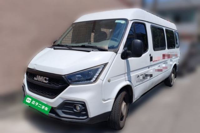 Used JMC Transit 2021 2.8T Space King Standard Version Long Wheelbase Mid-Height Roof Rear Single Tire – Step 6-Seater Diesel China VI Emission Standard JX493