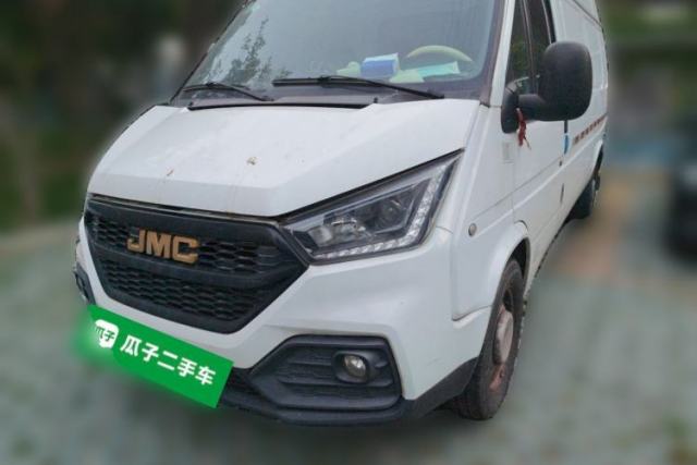 Used JMC Transit 2021 2.8T Space King Standard Version Long Wheelbase Mid-Height Roof Rear Single Tire 3-Seater Diesel China VI Emission Standard JX493