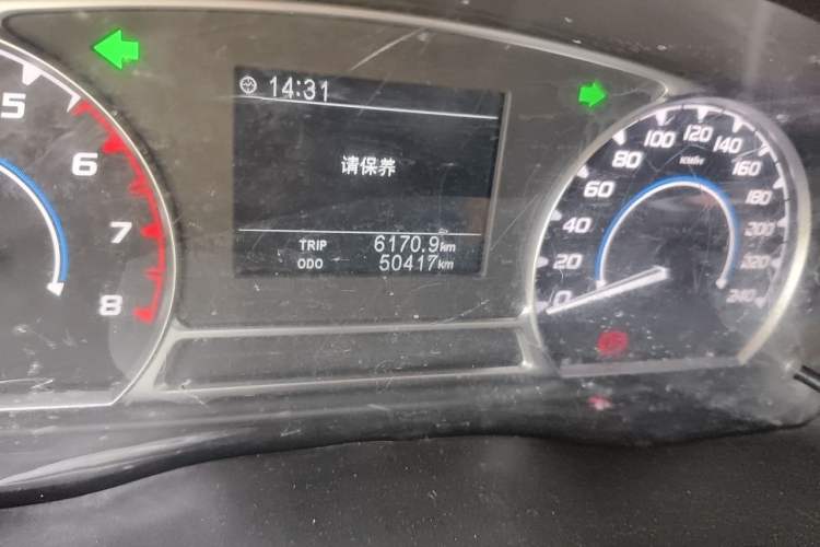 Used JMC Transit  Odometer Close Up
