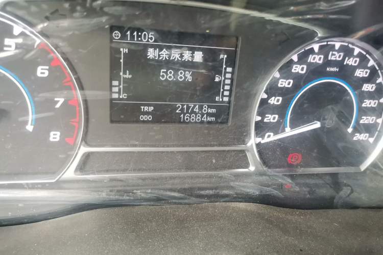 Used JMC Transit  Odometer Close Up