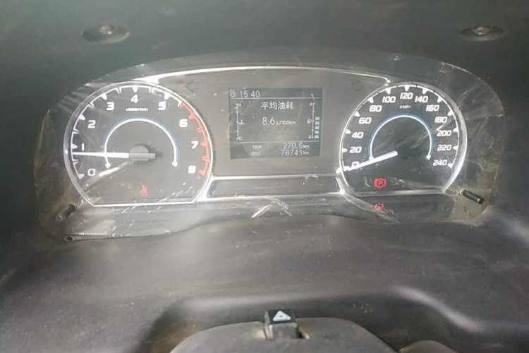 Used JMC Transit  Odometer Close Up
