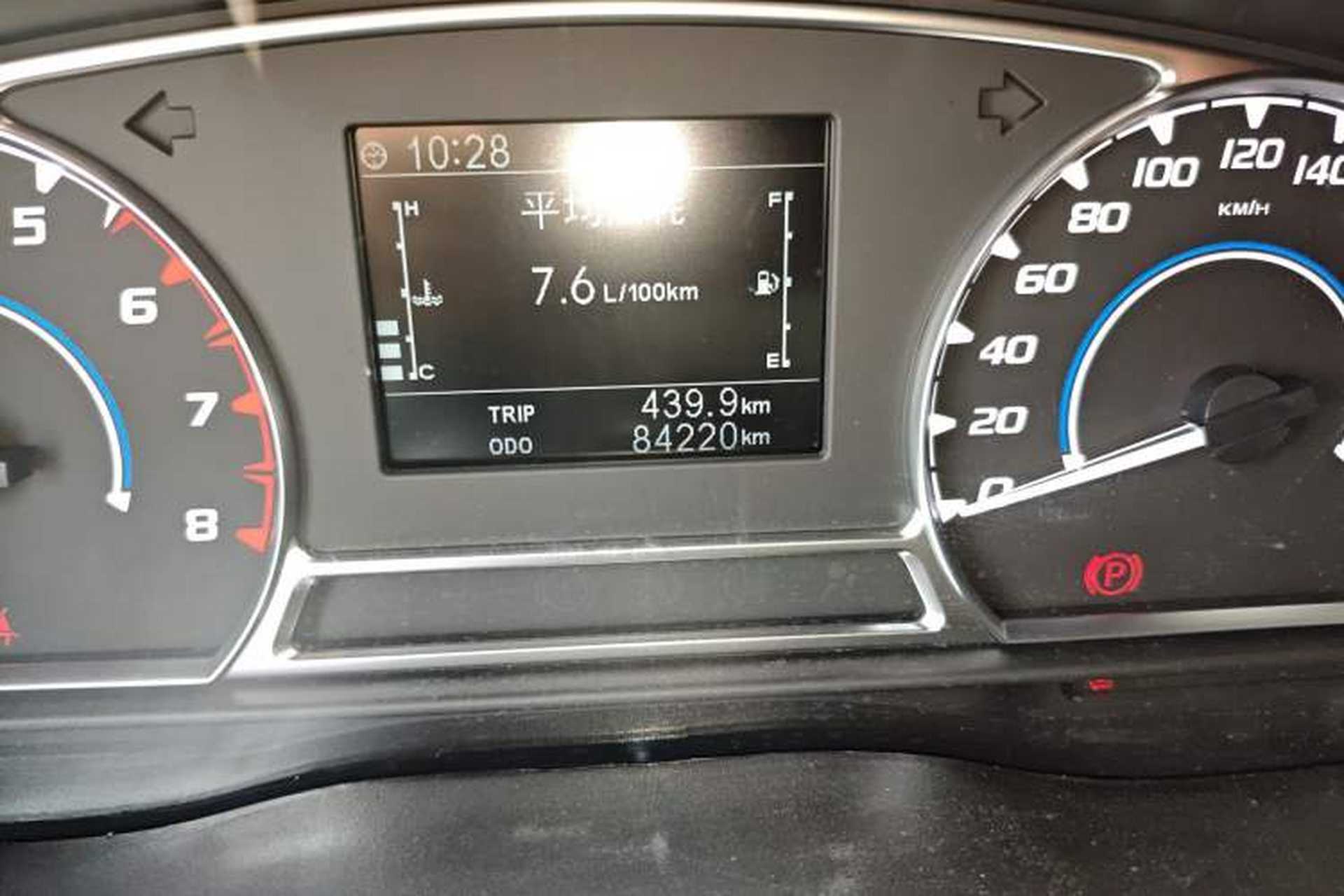 Used JMC Transit 2021 2.8T Space King Standard Version Short Wheelbase Mid-Height Roof 6-Seater Diesel Euro VI JX493 Odometer Close Up