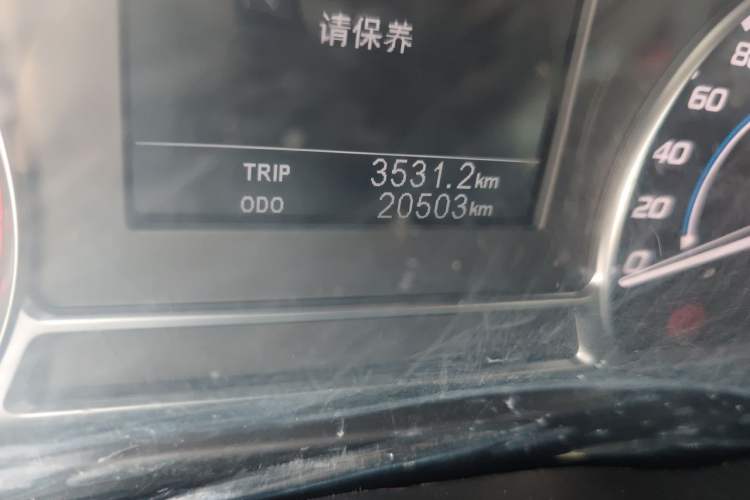 Used JMC Transit 2021 2.8T Space King Extended Wheelbase High-Roof with Rear Dual Tires 3-Seater Diesel China VI Emission Standard JX493 Odometer Close Up