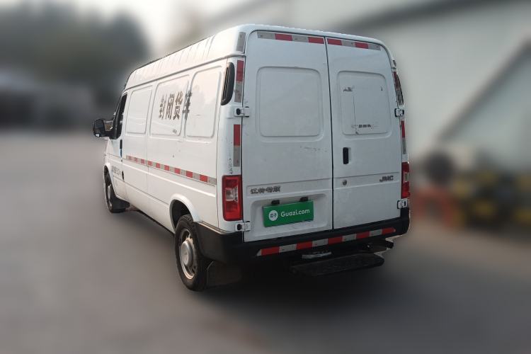 Used JMC Transit 2021 2.8T Space King Standard Version Long Wheelbase Mid-Height Roof Rear Single Tire 3-Seater Diesel China VI Emission Standard JX493 Rear Left 45 Deg