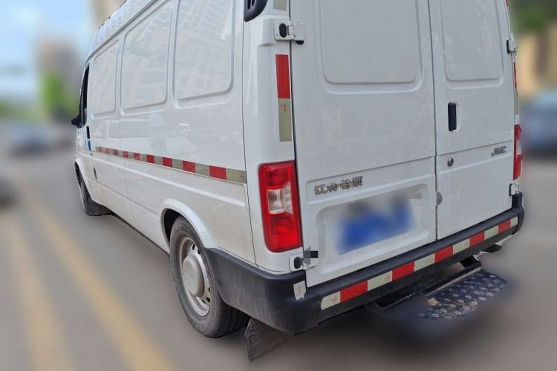 Used JMC Transit 2021 2.8T Space King Standard Version Long Wheelbase Mid-Height Roof Rear Single Tire 3-Seater Diesel China VI Emission Standard JX493 Rear Left 45 Deg