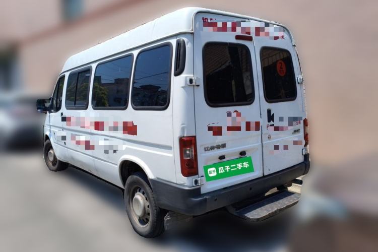 Used JMC Transit 2021 2.8T Space King Standard Version Long Wheelbase Mid-Height Roof Rear Single Tire – Step 6-Seater Diesel China VI Emission Standard JX493 Rear Left 45 Deg