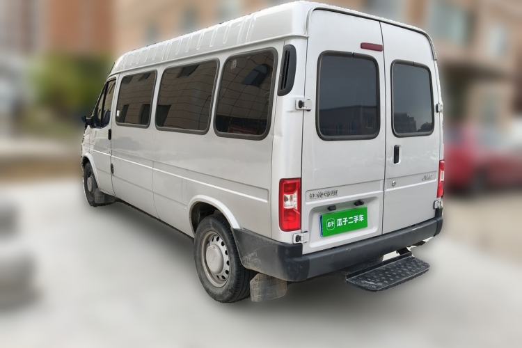 Used JMC Transit 2021 2.8T Space King Standard Version Long Wheelbase Mid-Height Roof Rear Single Tire – Step 6-Seater Diesel China VI Emission Standard JX493 Rear Left 45 Deg
