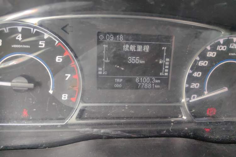 Used JMC Transit  Odometer Close Up