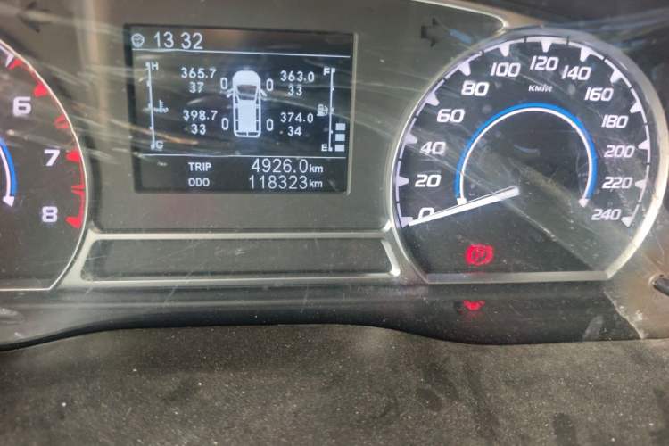Used JMC Transit  Odometer Close Up