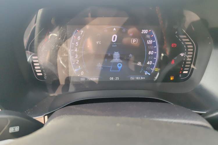 Used JMC Yuhu 9 2019 2.0T Automatic Gasoline Two-Wheel Drive Comfort Edition Odometer Close Up