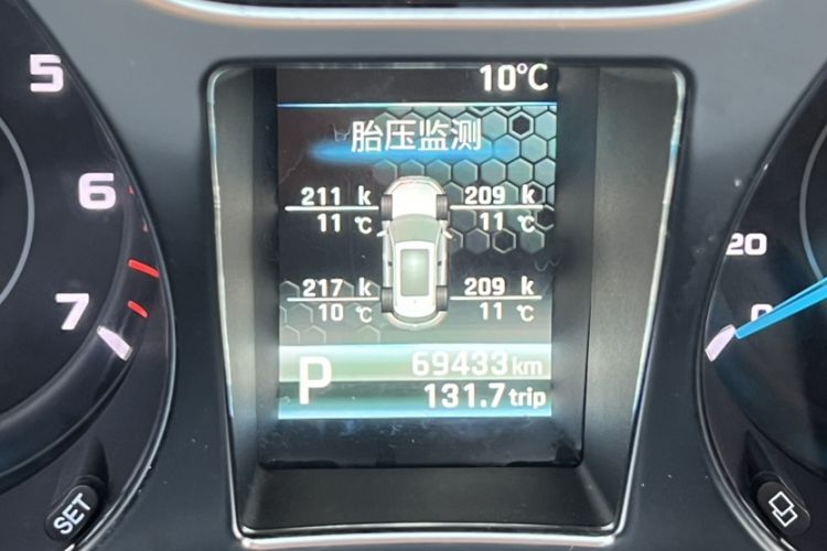 Used JMC Yusheng S330 2016 1.5L GTDi Automatic Two-Wheel Drive Prestige Edition Odometer Close Up