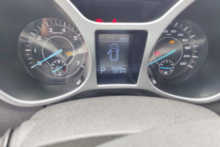 Used JMC Yusheng S330 2016 1.5L GTDi Automatic Two-Wheel Drive Comfort Edition Odometer Close Up