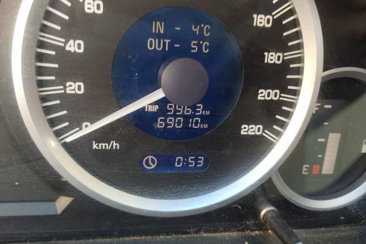 Used JMC Yusheng S350 2011 2.4T Two-Wheel-Drive Luxury 5-Seater Odometer Close Up