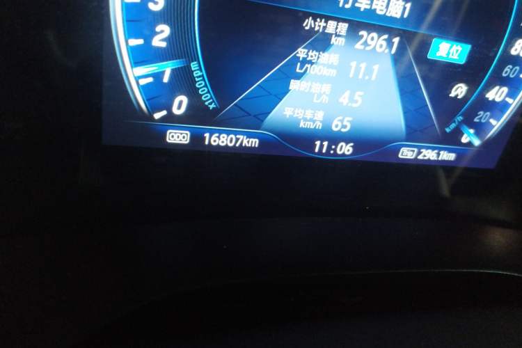 Used JMC Yusheng S350 2020 2.0T Automatic Two-Wheel Drive Gasoline Comfort Edition Odometer Close Up