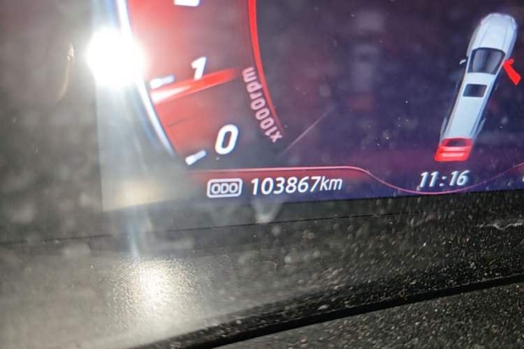 Used JMC Yusheng S350 2020 2.0T Automatic All-Wheel Drive Diesel Comfort Edition Odometer Close Up