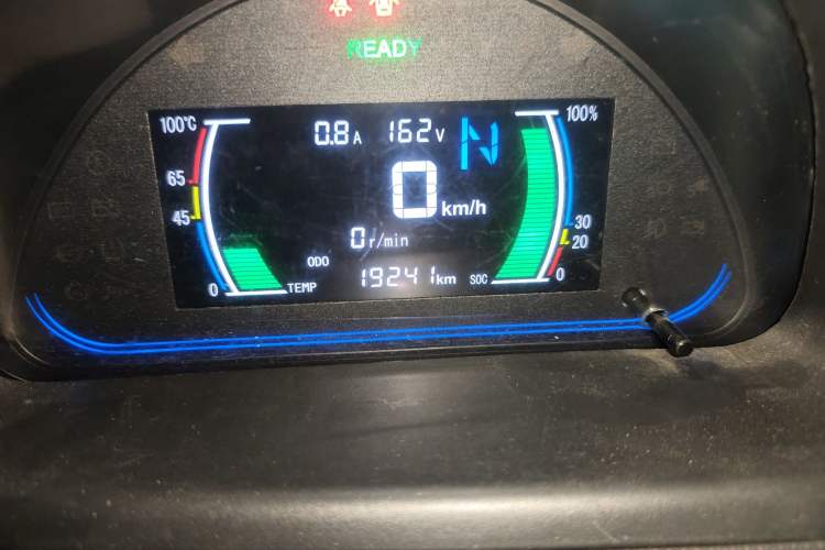 Used JMEV E200L 2017 E200P Comfort Edition Odometer Close Up