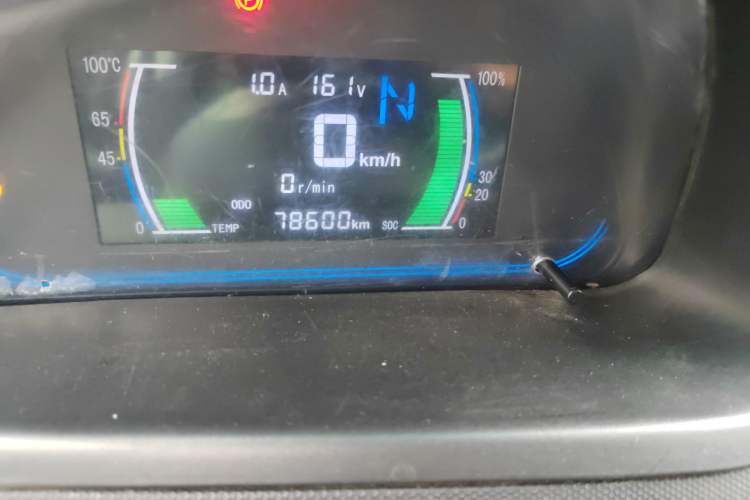 Used JMEV E200L 2018 E200L Standard Model (250 km) Odometer Close Up